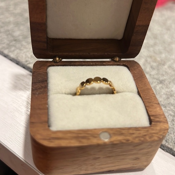 14K Gold Plated Size 6 Ring - Picture 3 of 4